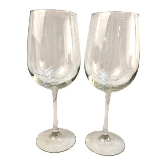 Clear Glass Wine Glasses, Water Goblets Thicker Glass Barware Drinkware Set Of - Picture 2 of 7